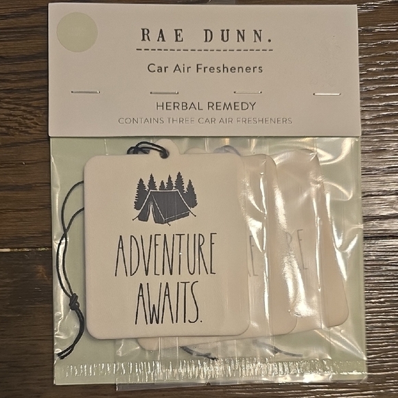 Rae Dunn Other - Rae Dunn Herbal Remedy Car Air Fresheners - White